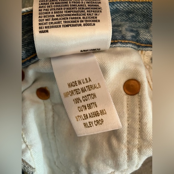 Agolde Riley Crop. Size 23. - Picture 7 of 10